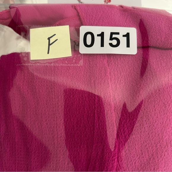 J. Jill Vintage pink button up top silk trim small - Picture 12 of 12